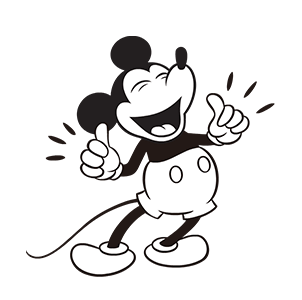 人気スタンプ特集 ミッキーマウス モノクロ スタンプを実際にゲットして トークで遊んでみた Line無料スタンプ 隠しスタンプ 人気スタンプ クチコミサイト スタンプバンク