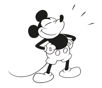 人気スタンプ特集 ミッキーマウス モノクロ スタンプを実際にゲットして トークで遊んでみた Line無料スタンプ 隠しスタンプ 人気スタンプまとめサイト スタンプバンク