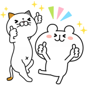 【LINE無料スタンプ速報】タマ川 ヨシ子（猫）第14弾×ゆるくま  スタンプ(2018年05月28日まで)