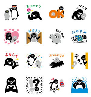 【LINE無料スタンプ速報】Suicaのペンギン スタンプ(2018年07月09日まで)