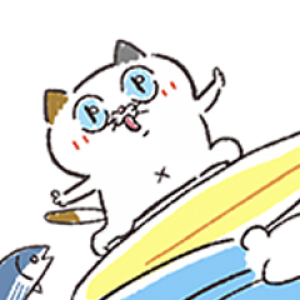 【LINE無料スタンプ速報】夏だ！海だ！タマ川ヨシ子（猫）第22弾 スタンプ(2020年08月03日まで)