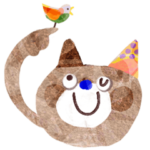 カラフルねこさん-ときどき英語