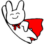 笑いっぱなしのうさぎまる