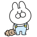 末っ子気質♡オーバーオールを着たウサギ