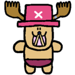 福留茜のONE PIECEスタンプ