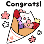 ゆめかわスイーツスタンプ（英語）