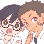 仲良し中学生スタンプ