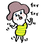 青いアイシャドーの女