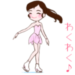 動く!可愛いフィギュアスケートガール