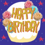 ずっと使えるオシャレお誕生日スタンプ！