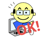 ＠ほ～むパソコンじゅくのロゴキャラです。