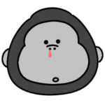 シュールなミニゴリラ