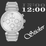 高級ブランド時計風スタンプ