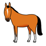 馬っていいよね～おがわじゅりの馬スタンプ