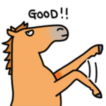 おがわじゅりの馬スタンプ 第４弾