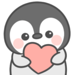 ぺんぎんのらぶりーなスタンプ♡