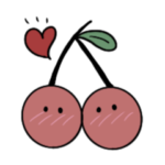 ゆるい絵文字 かわいいさくらんぼ