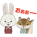 紙兎ロペ アニメスタンプ