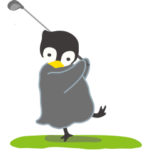双子ペンギンPea & Cheeのゴルフ