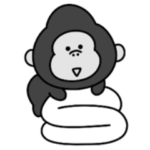 シュールなミニゴリラ