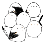 はしゃぐシマエナガ6