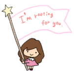 オトメの毎日応援スタンプ　英語版