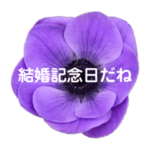 結婚記念日の花