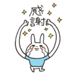 たくさん感謝うさぎ