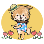 チワワのフクちゃんイラストスタンプ