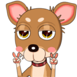 残念チワワのバンビ君スタンプ2