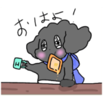 トイプードルブラック花ちゃんの日常生活