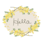 ていねいで優しい＊大人のスタンプ mimosa