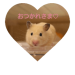 キンクマハムスターミモザのスタンプ