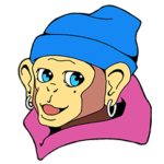 貧乏サル貧乏スタンプ