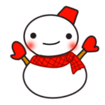可愛い雪だるまの冬生活