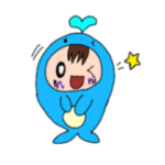 くじらぐるみ☆毎日使えるスタンプ