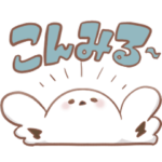 とりみるくん1周年記念スタンプ