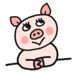 毎日使える かわいいブタちゃん