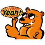 のぼりべつクマ牧場 公式スタンプ