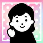 シンプルな大人あいさつ女性スタンプ