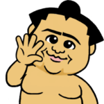 動く！かわいいミニ力士の相撲スタンプ