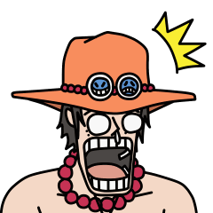 One Piece びっくり顔 カラー Ver Line無料スタンプ 隠しスタンプ 人気スタンプ クチコミサイト スタンプバンク