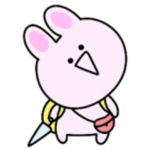 シュールなミニうさぎ