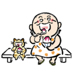 おふくおばあちゃんと猫のふくちゃんの夏