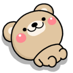 大人のやさしい♡もりのくまさんのスタンプ