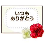 母の日のメッセージカード