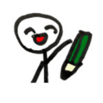 小学生作棒人間スタンプ