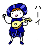 リュート弾きの日常（日本語文字入り）