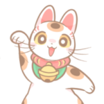 ふんわり招き猫ちゃんスタンプ