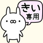 伝えるうさぎきい専用